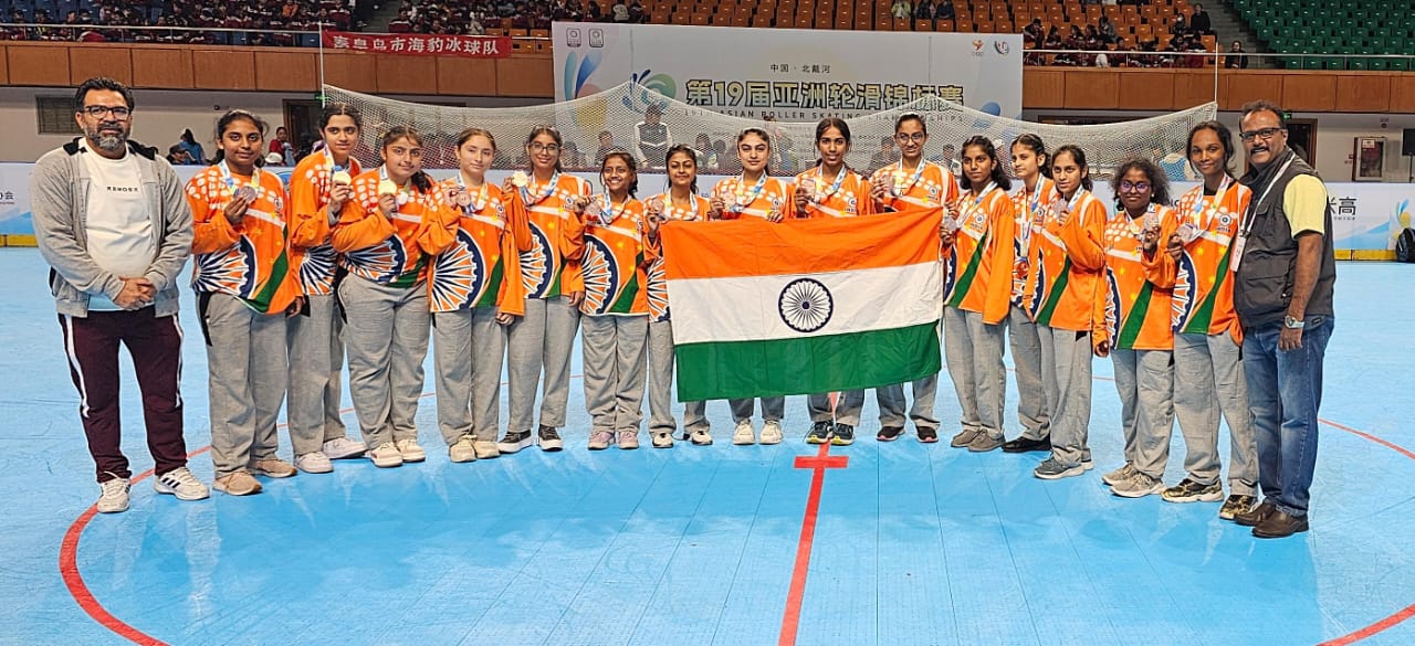 19th Asian Roller Skating Championships 2023 Bronze Medal Indian Team Women